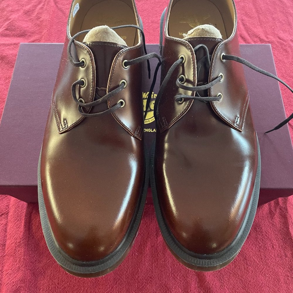 Dr. Marten's 1461 tan Boanil Brush men's shoes Made in England